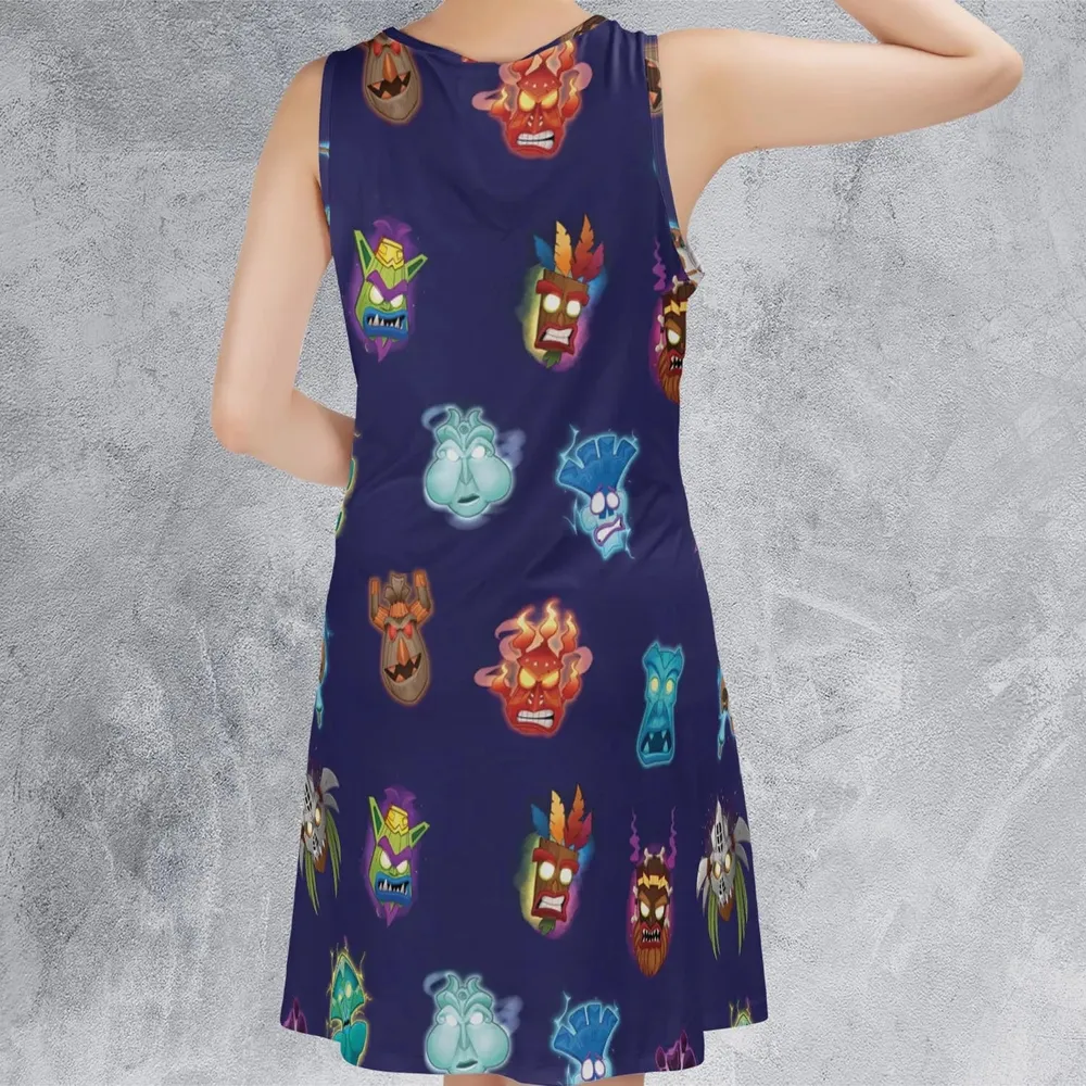 Crash Style Crash Bandicoot Sleeveless Dress - 3