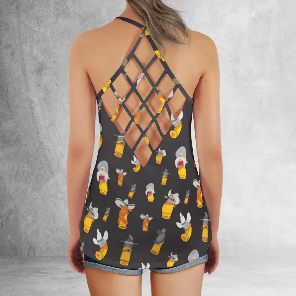 Toon Bullet Roger Rabbit Original Criss Cross Tank Top - 3