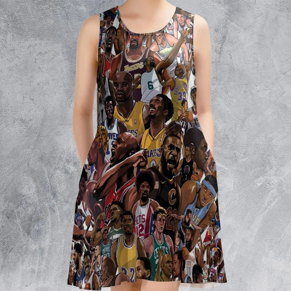 Basketball Superstars Sleeveless Dress - 2