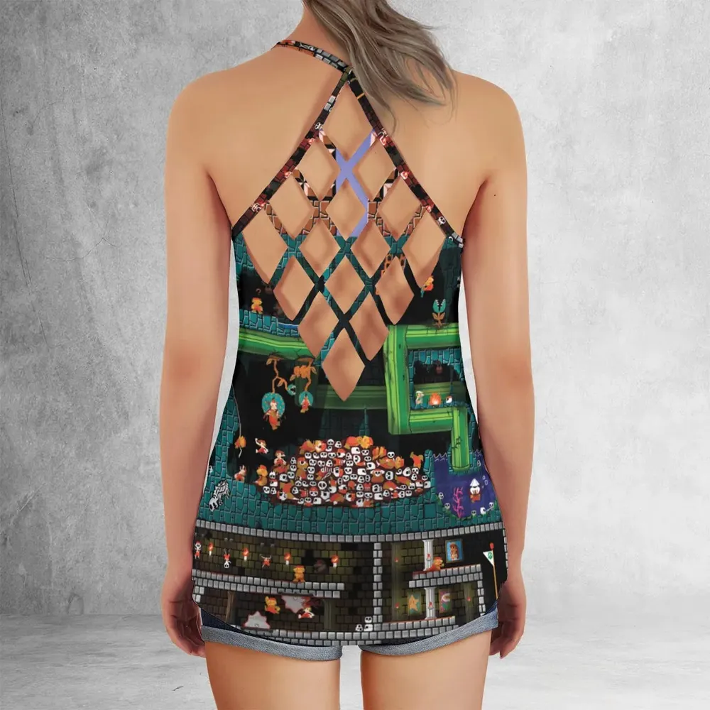 The Pit Super Mario Criss Cross Tank Top - 3