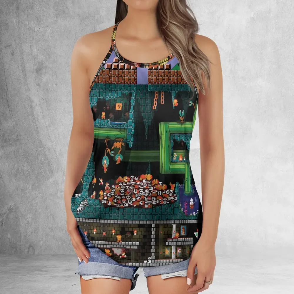The Pit Super Mario Criss Cross Tank Top - 2