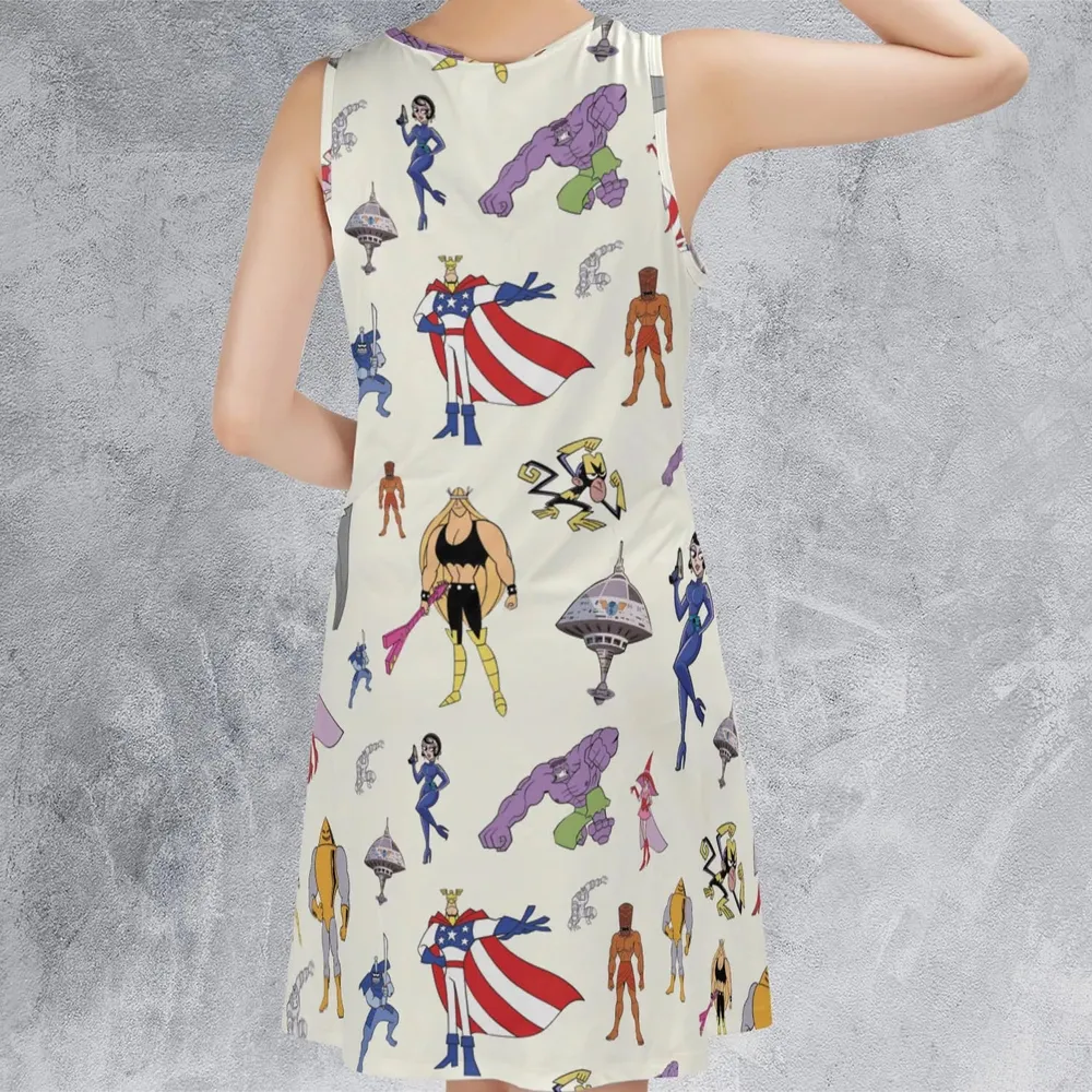 The Justice Friends Characters Sleeveless Dress - 3