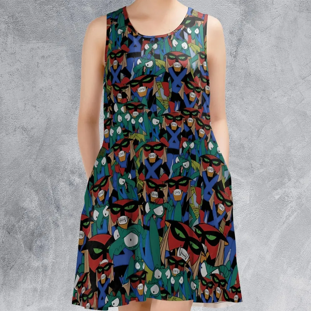 Brak and Zorak Space Ghost Coast to Coast Sleeveless Dress - 2