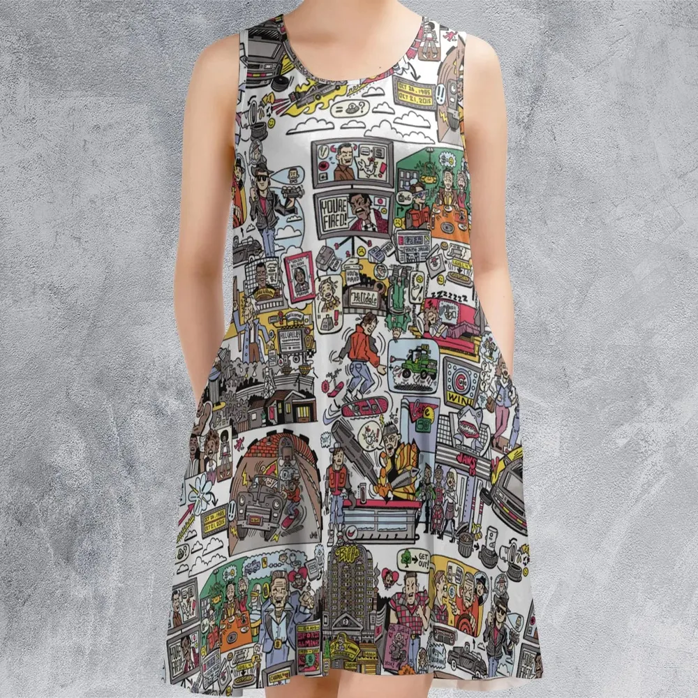 Back To Style Back To The Future Sleeveless Dress - 2