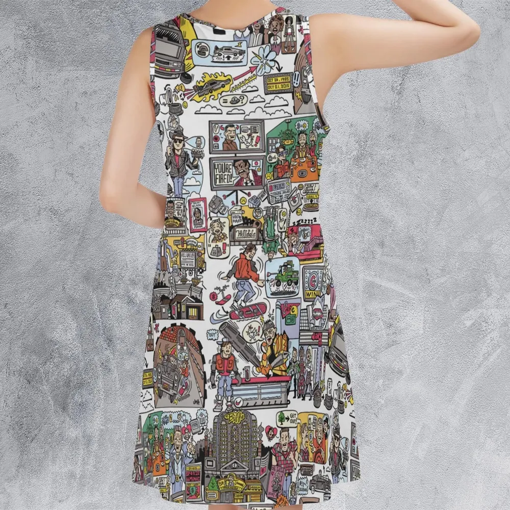 Back To Style Back To The Future Sleeveless Dress - 3