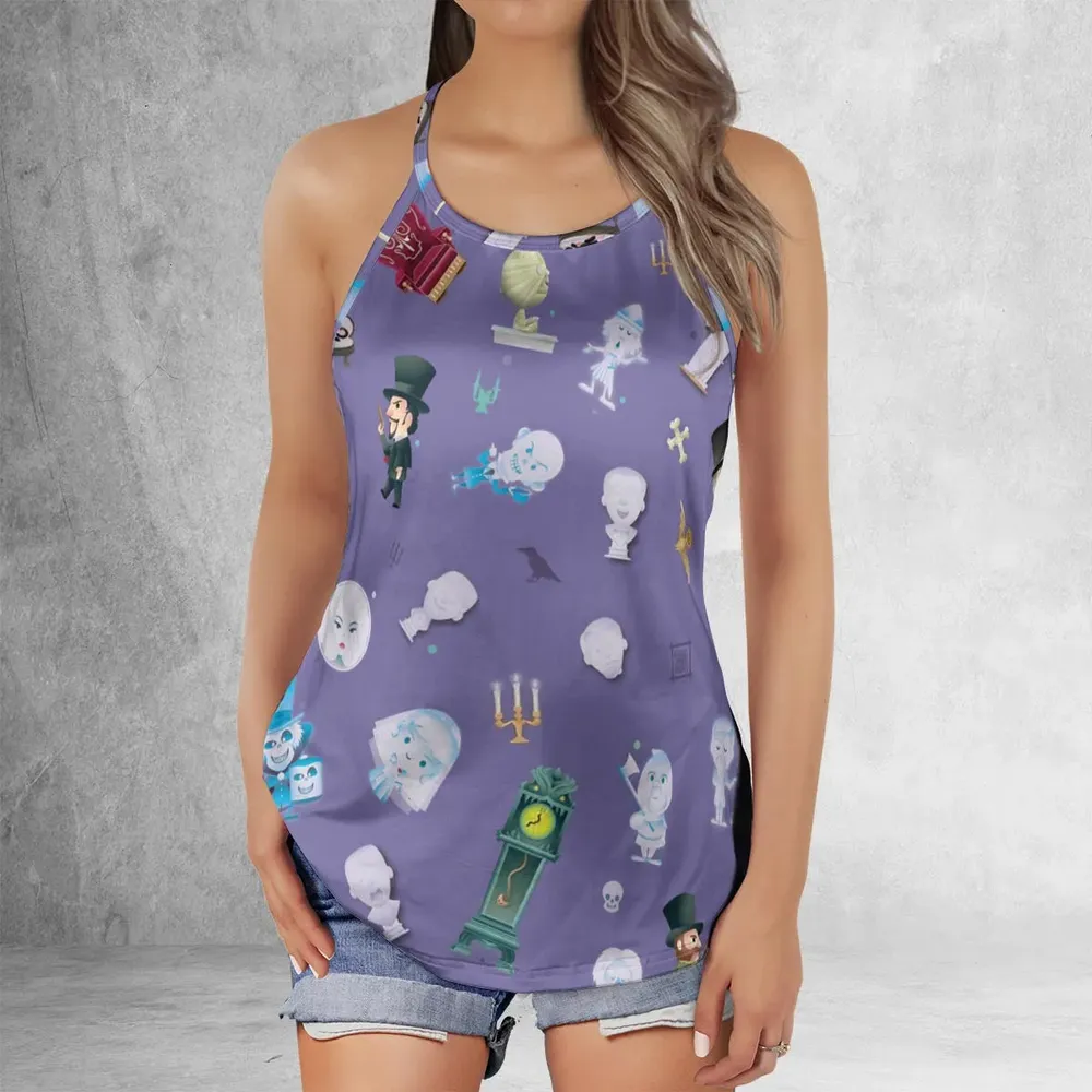 Ghoul Chic Haunted Mansion Criss Cross Tank Top - 2