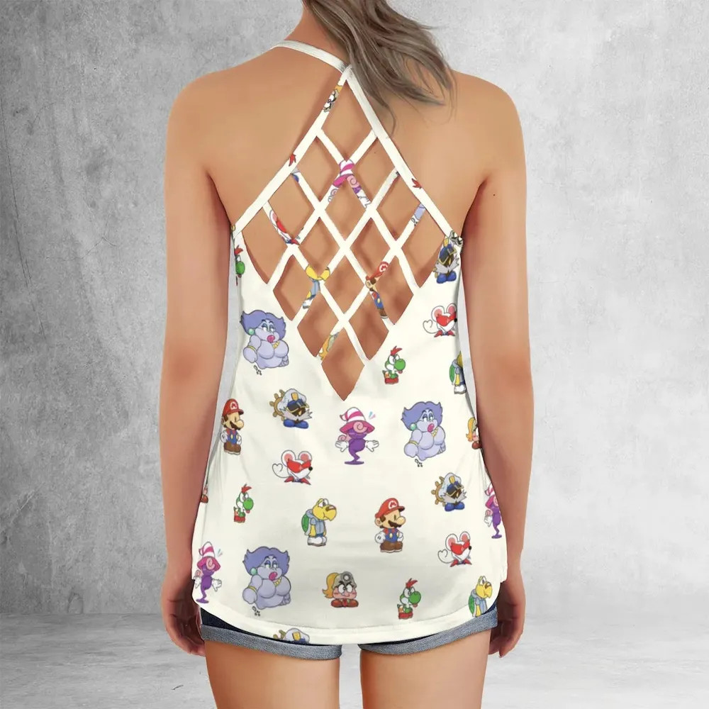 Play In Style Super Mario Criss Cross Tank Top - 3