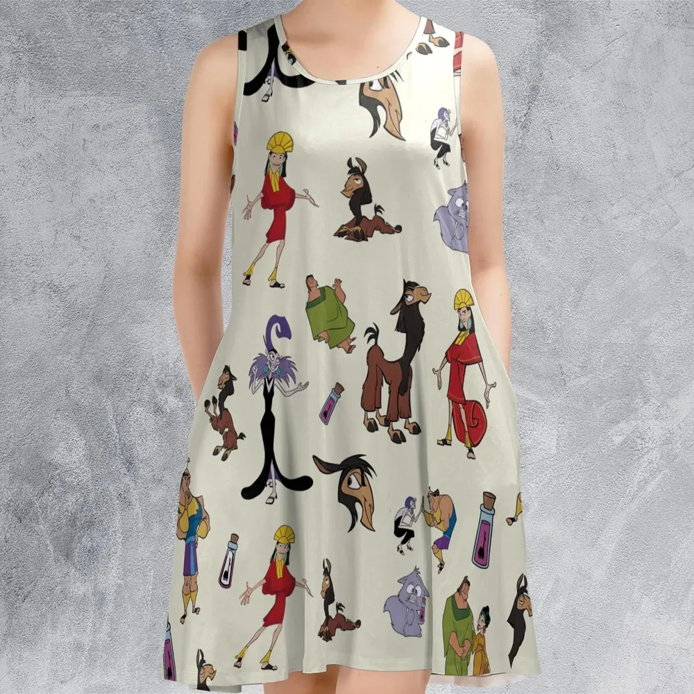 Kuzco and Friends The Emperor's New Groove Sleeveless Dress - 2