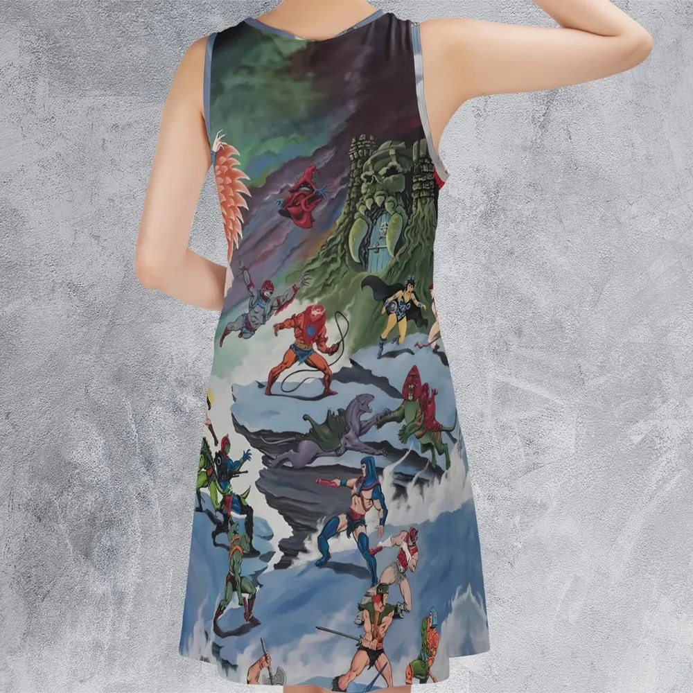 MOTU Castle Grayskull Battle Sleeveless Dress - 3