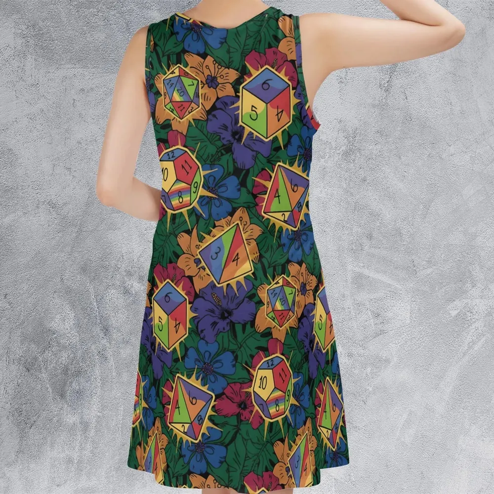 Tropical Dice DnD Sleeveless Dress - 3