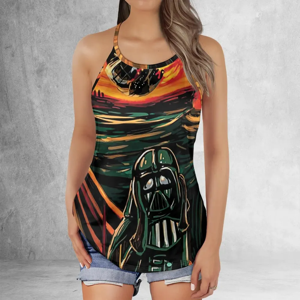 Vader Scream Darth Vader Criss Cross Tank Top - 2