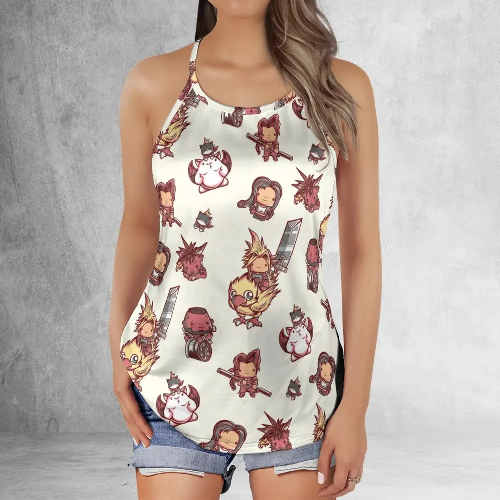 Cute Fantasy Final Fantasy Criss Cross Tank Top - 2
