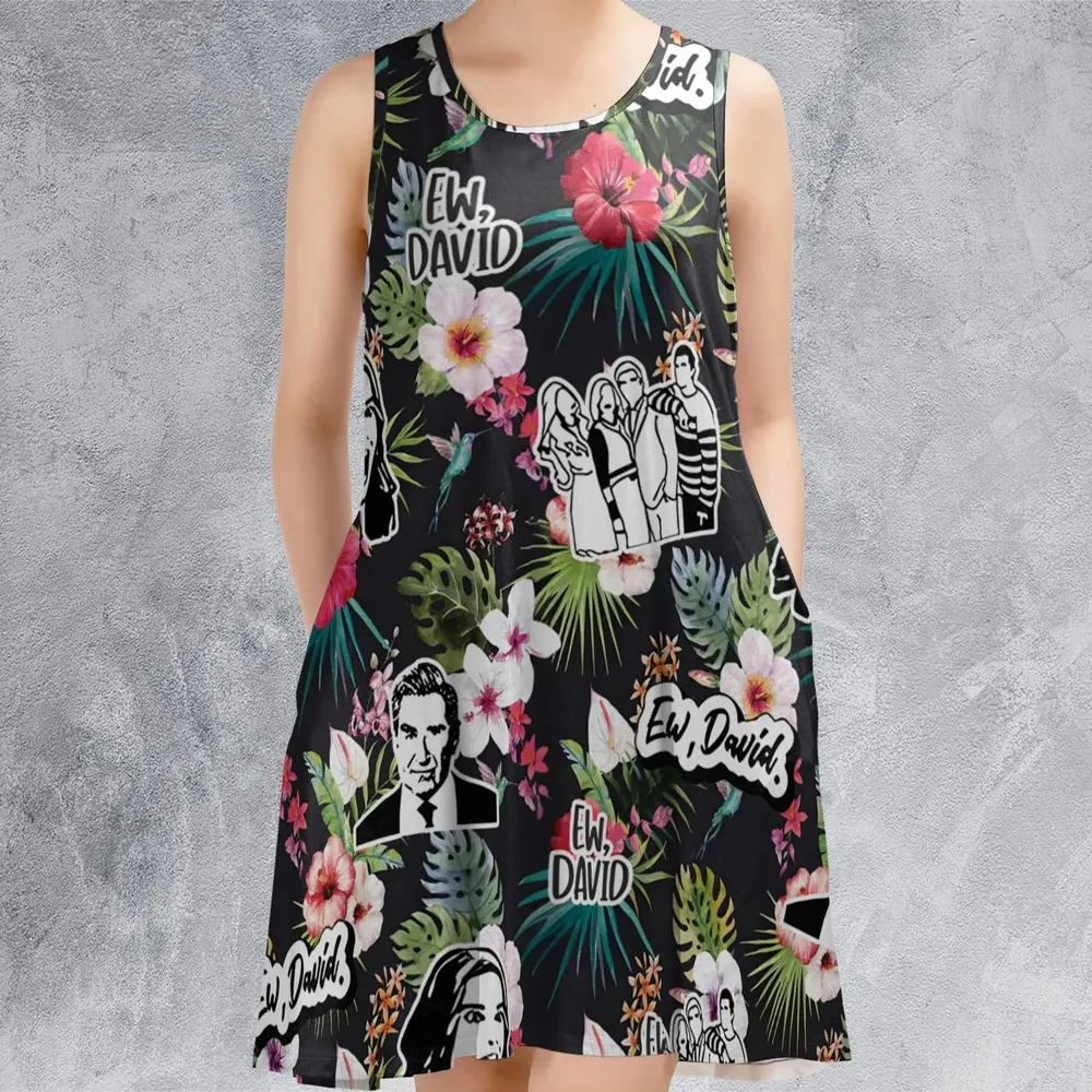 Schitts Creek Tropical Sleeveless Dress - 2