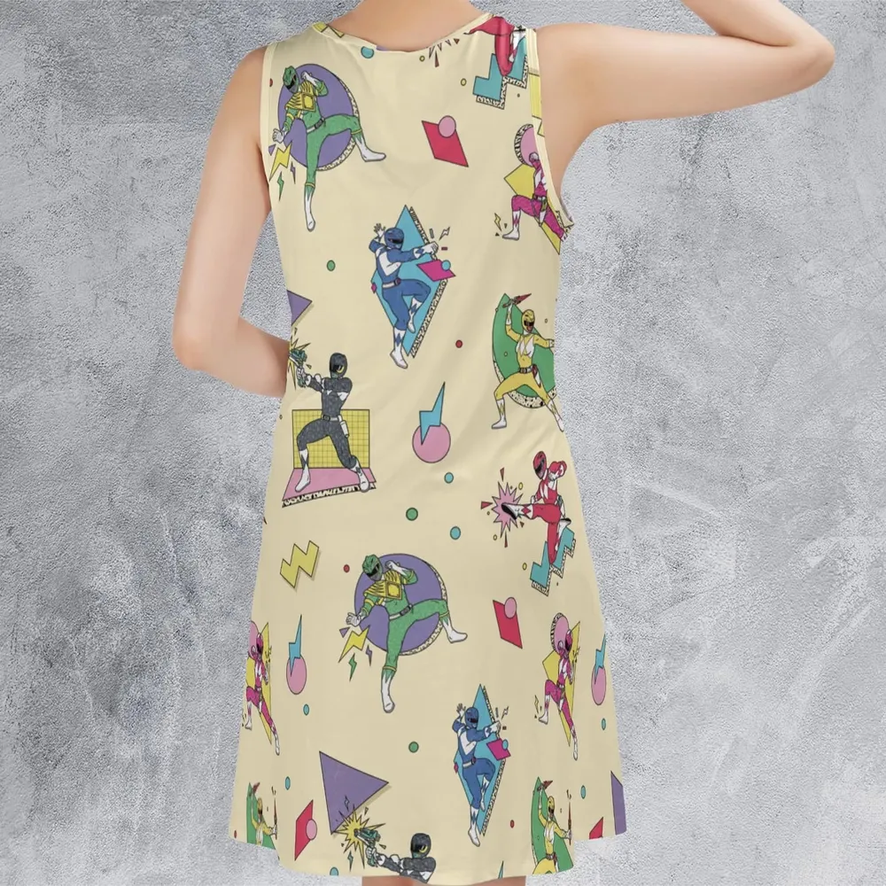 Morphin Team Power Rangers Sleeveless Dress - 3
