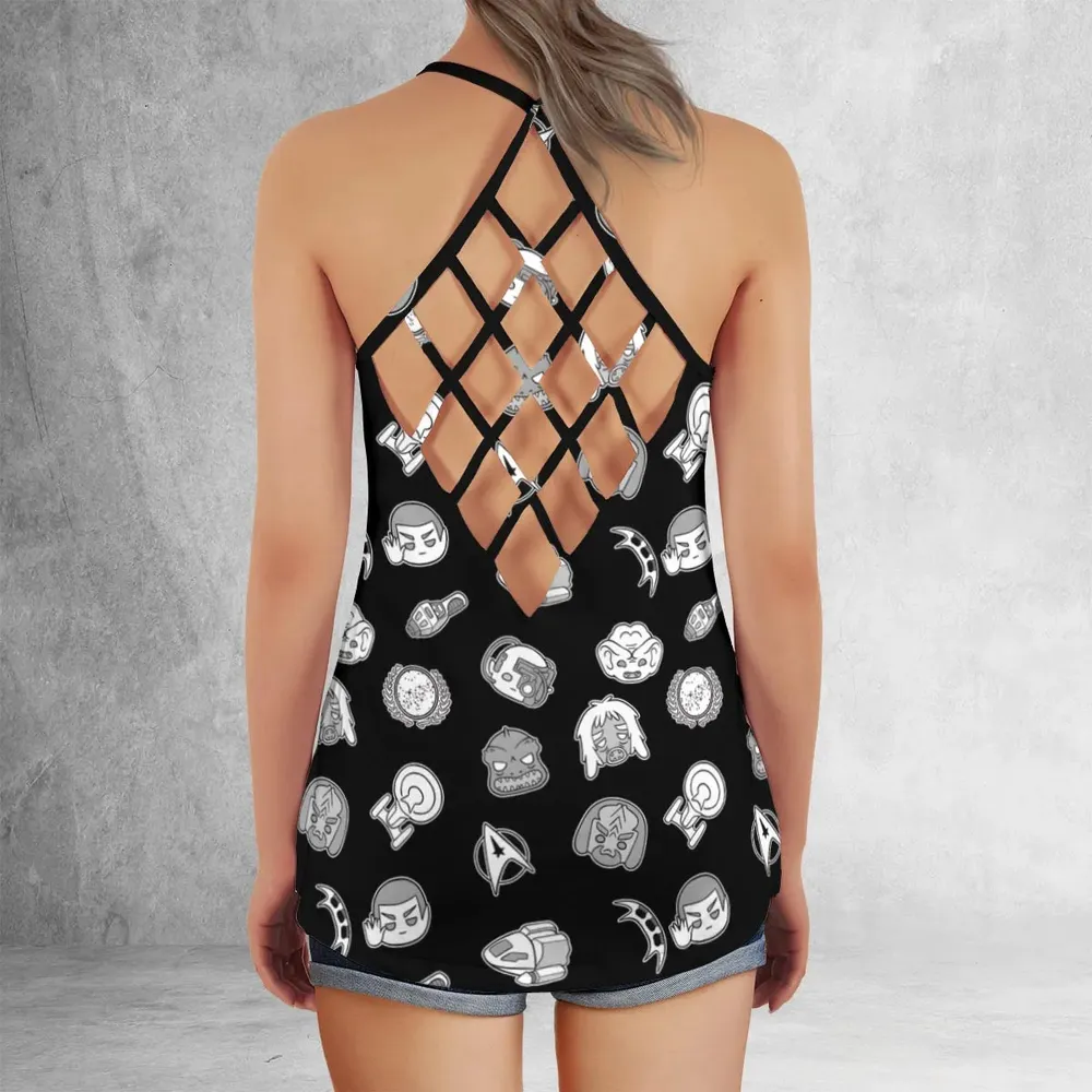 Trek Lover Star Trek Criss Cross Tank Top - 3