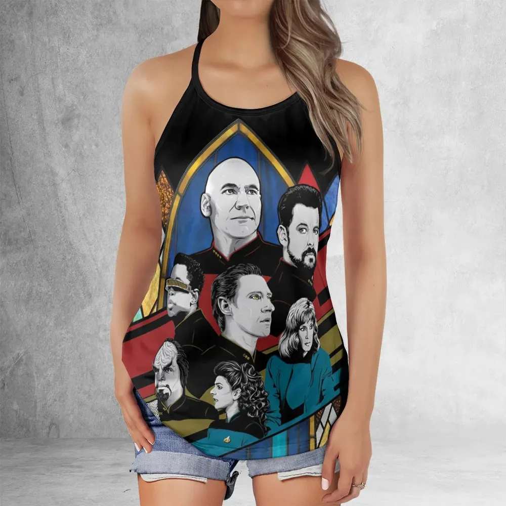 The Next Generation Star Trek Criss Cross Tank Top - 2