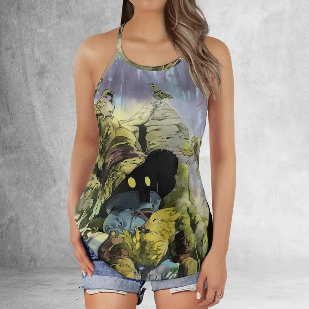 Vivi Rain Final Fantasy Criss Cross Tank Top - 2