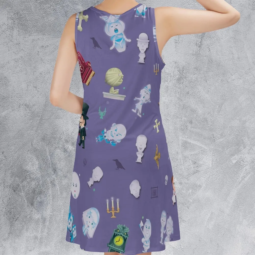 Ghoul Chic Haunted Mansion Sleeveless Dress - 3