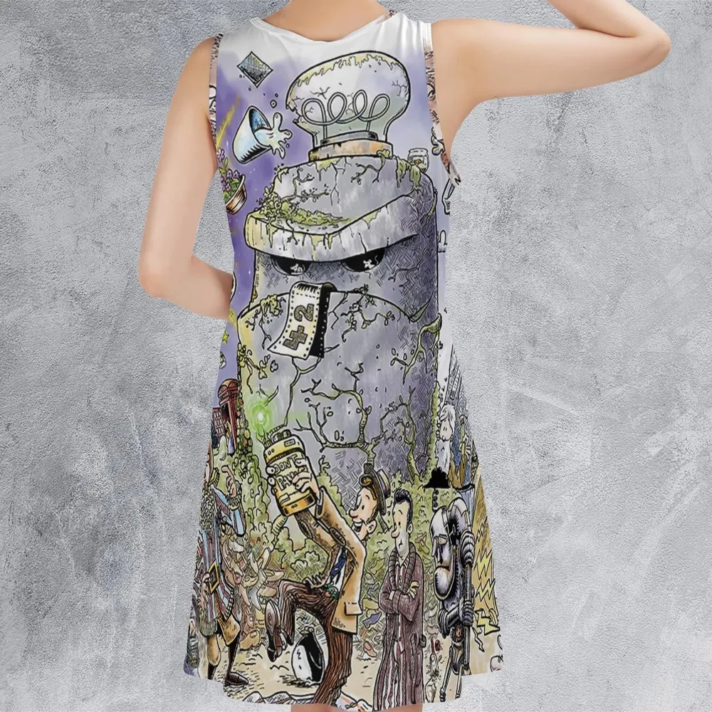 42 Meaning Of Life The Hitchhiker's Guide to the Galaxy Sleeveless Dress - 3