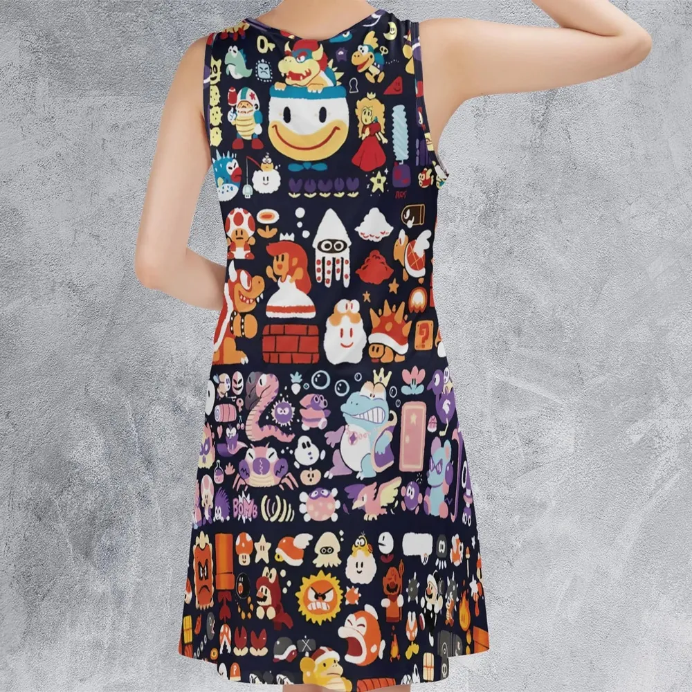 Mario Colors Super Mario Sleeveless Dress - 3