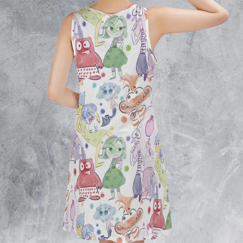 Mood Swing Style Inside Out Sleeveless Dress - 3