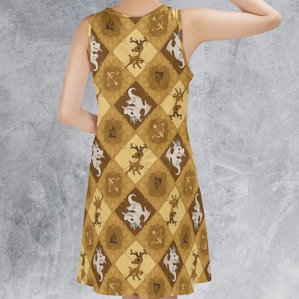 Golden Deer Fire Emblem Sleeveless Dress - 3