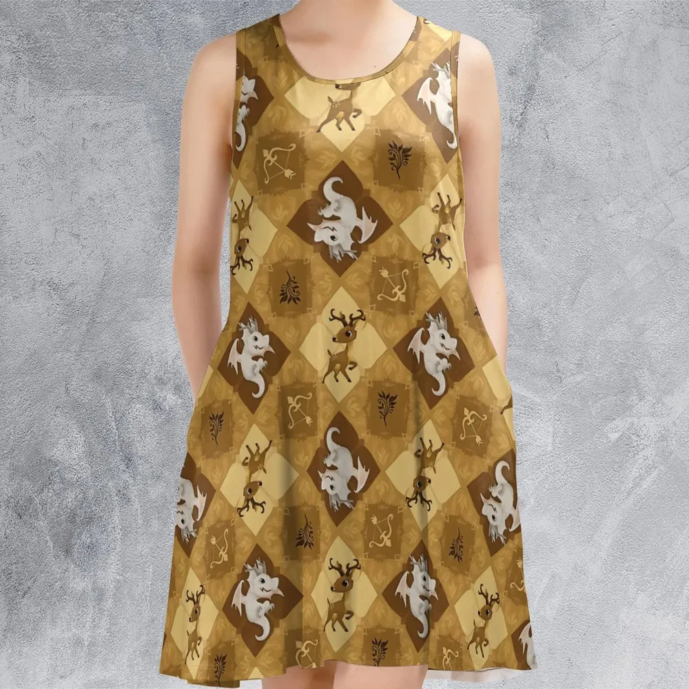 Golden Deer Fire Emblem Sleeveless Dress - 2