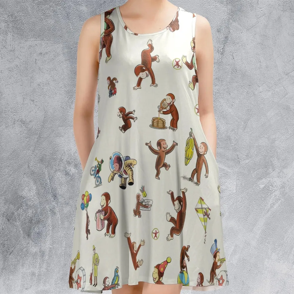 Riotsociety Curious George Sleeveless Dress - 2