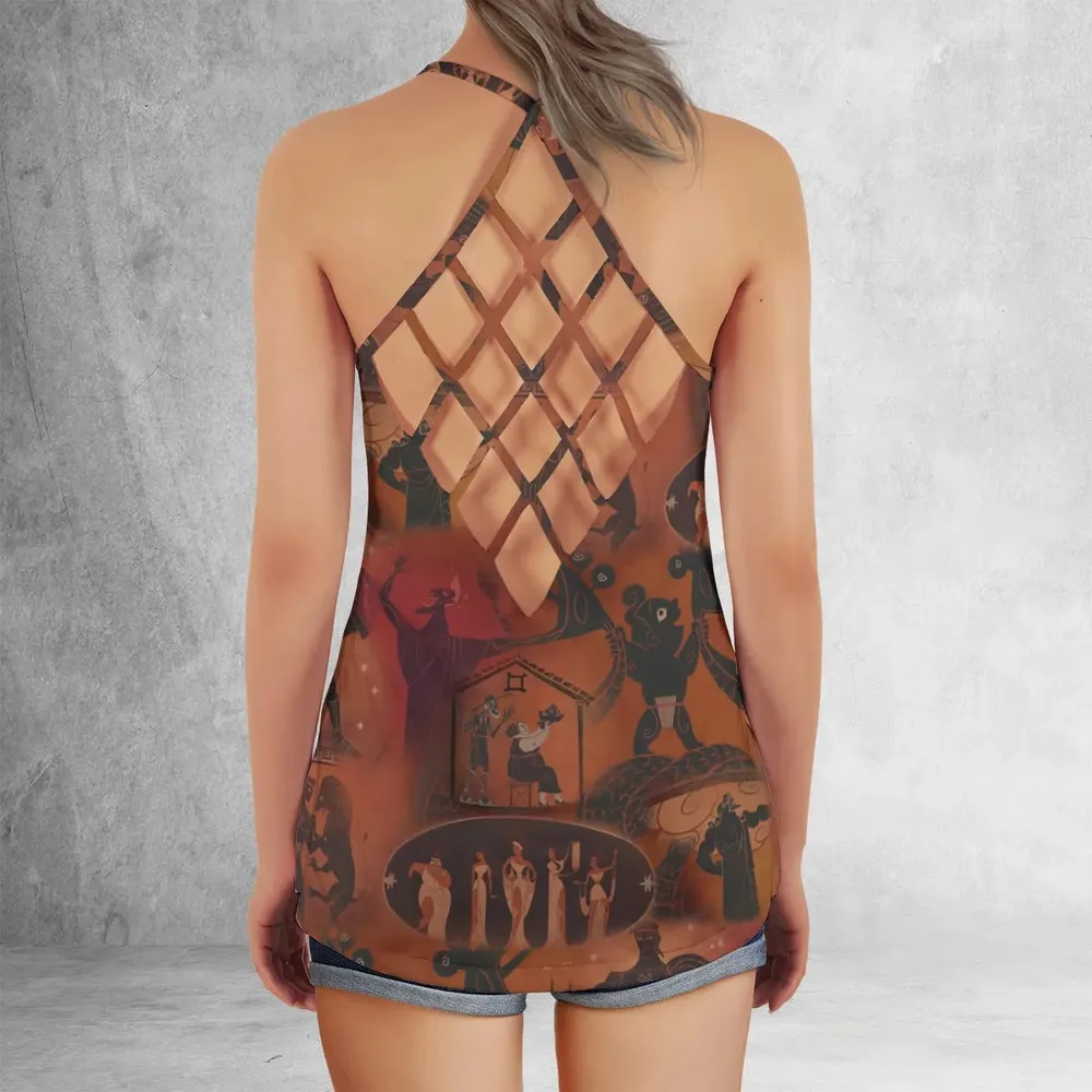 Ancient Hero Hercules 1997 Seamless Criss Cross Tank Top - 3