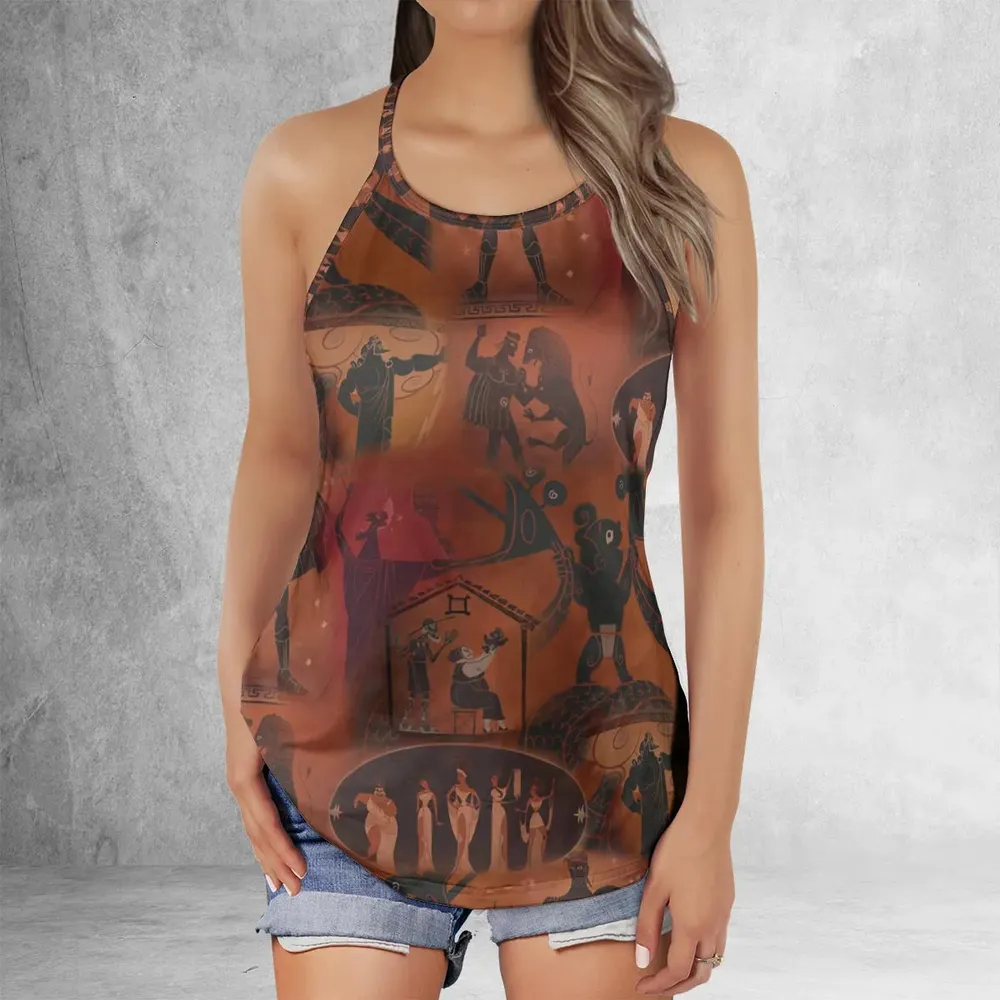 Ancient Hero Hercules 1997 Seamless Criss Cross Tank Top - 2
