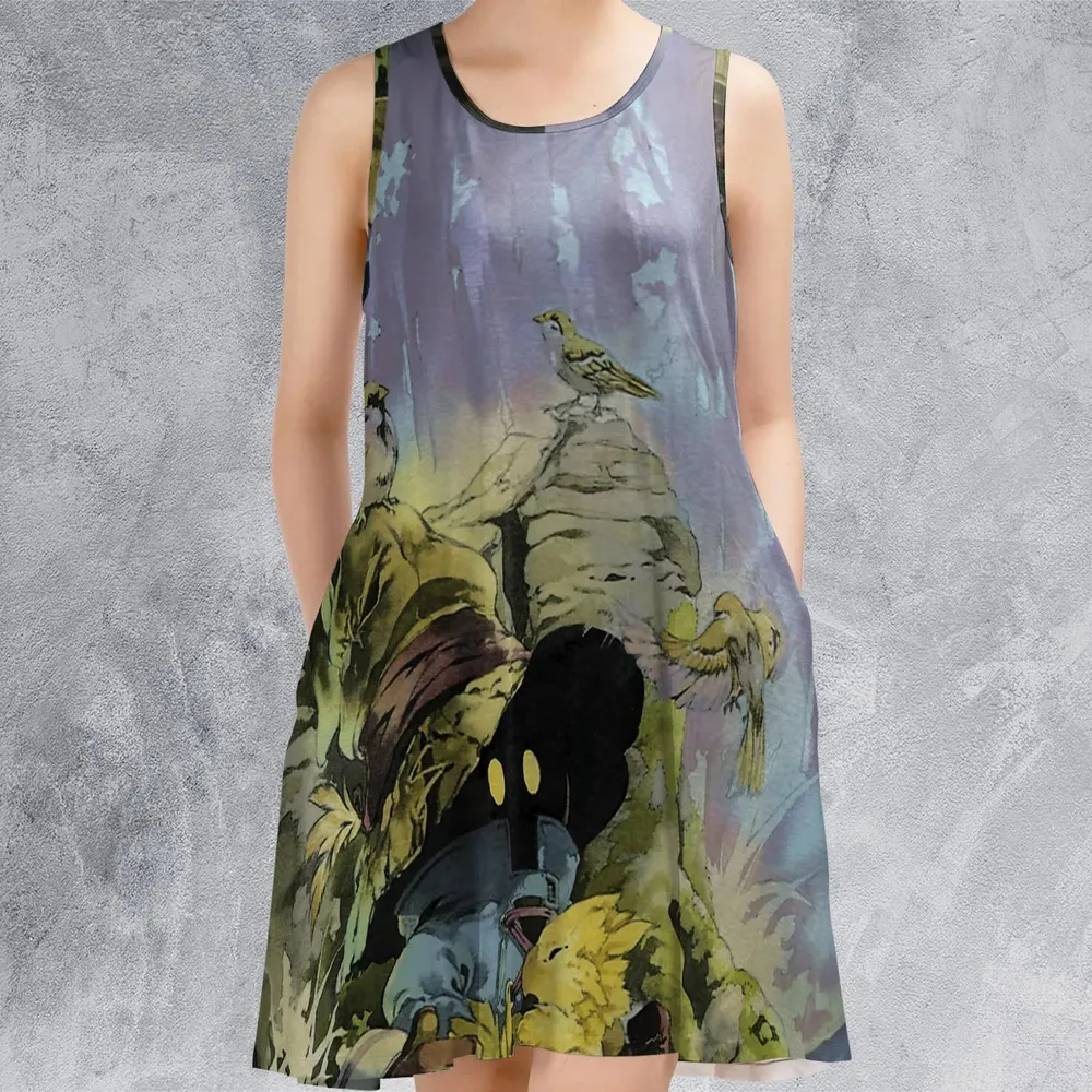 Vivi Rain Final Fantasy Sleeveless Dress - 2
