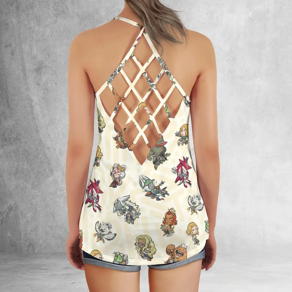 Link Look The Legend of Zelda Criss Cross Tank Top - 3