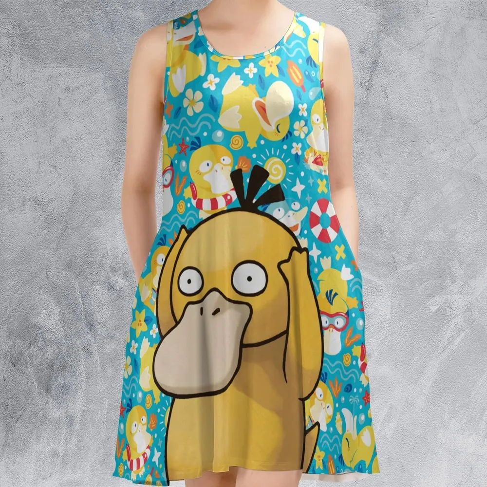 Psyduck Power Pokemon Sleeveless Dress - 2