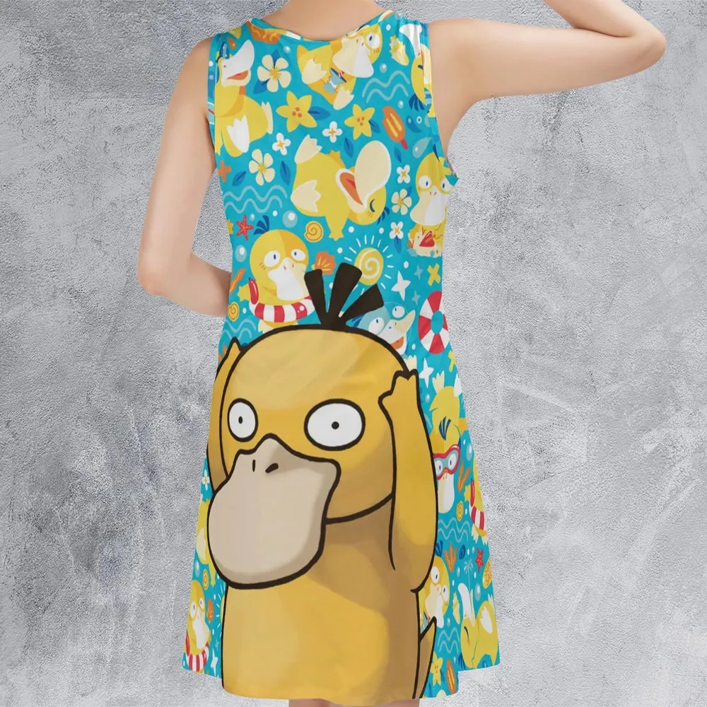Psyduck Power Pokemon Sleeveless Dress - 3