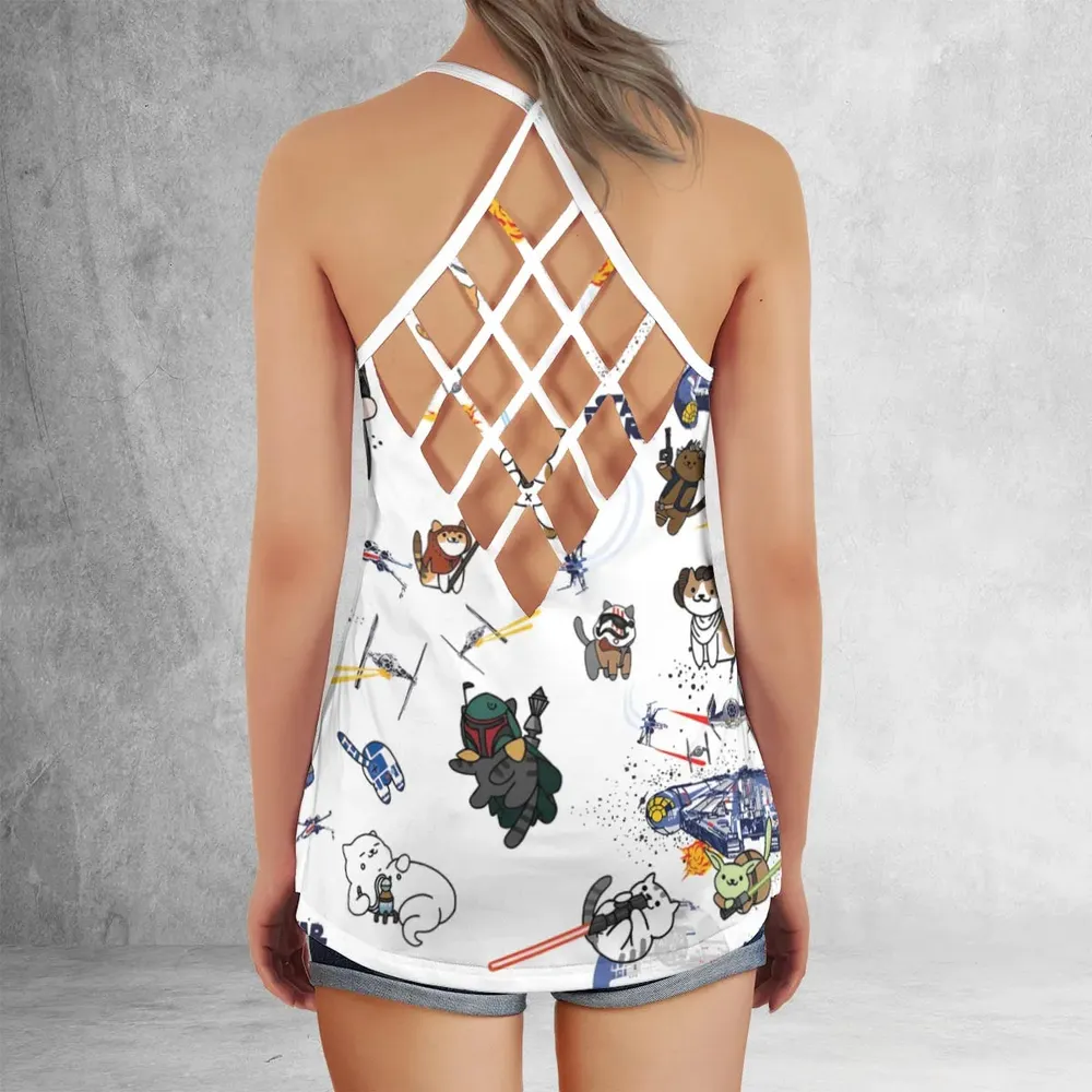 Star Wars Cats Criss Cross Tank Top - 3