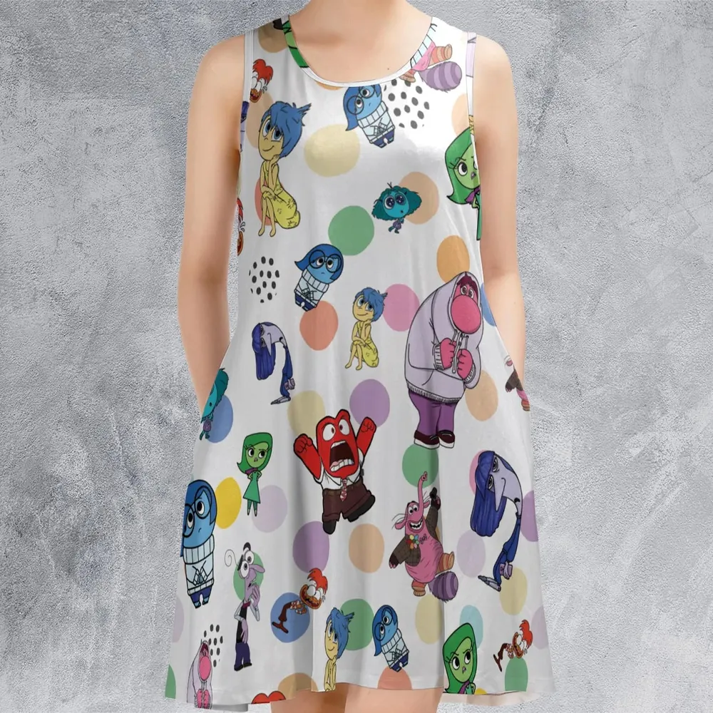 Emotion Characters Inside Out Sleeveless Dress - 2