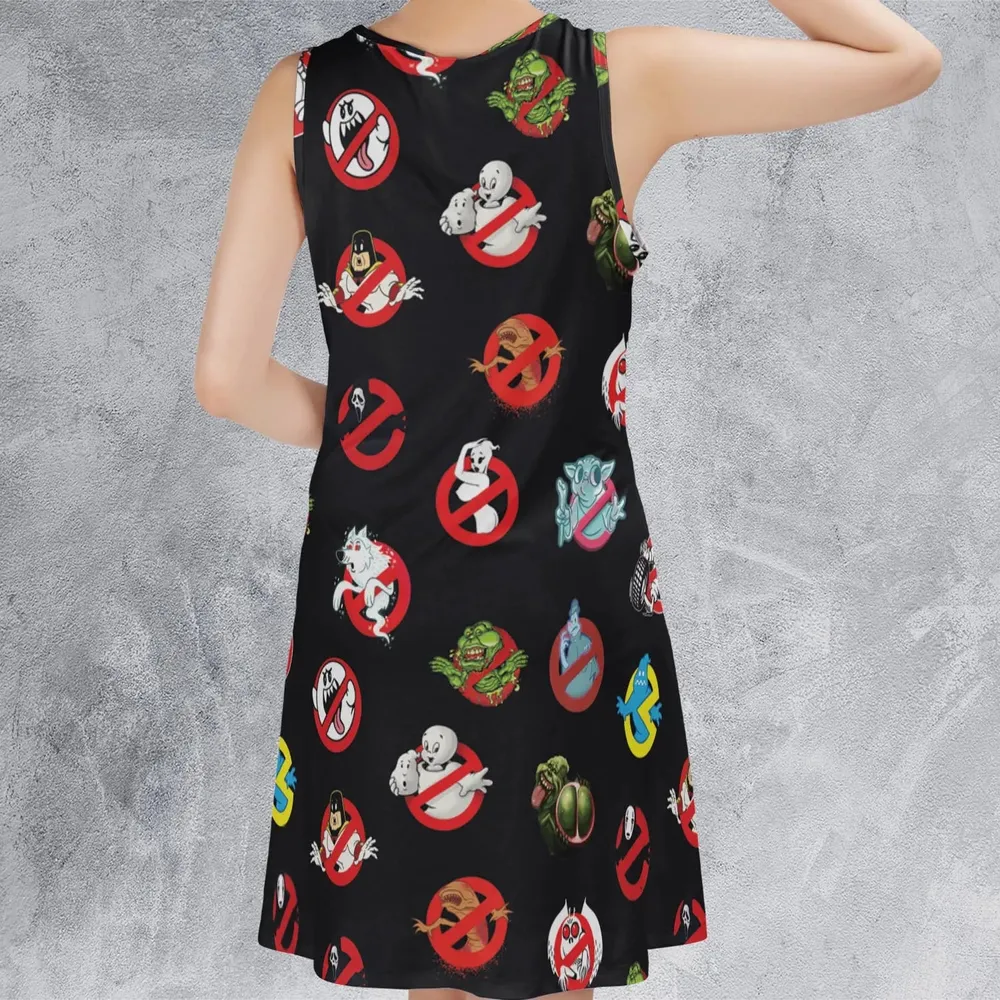 No Ghost Exists Ghostbusters Sleeveless Dress - 3