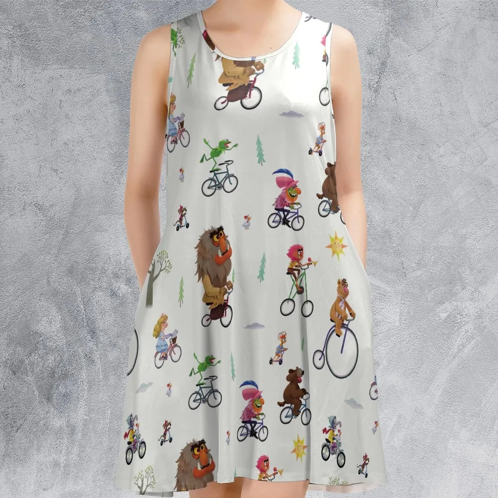 The Muppet Movie Bike Scene Sleeveless Dress - 2