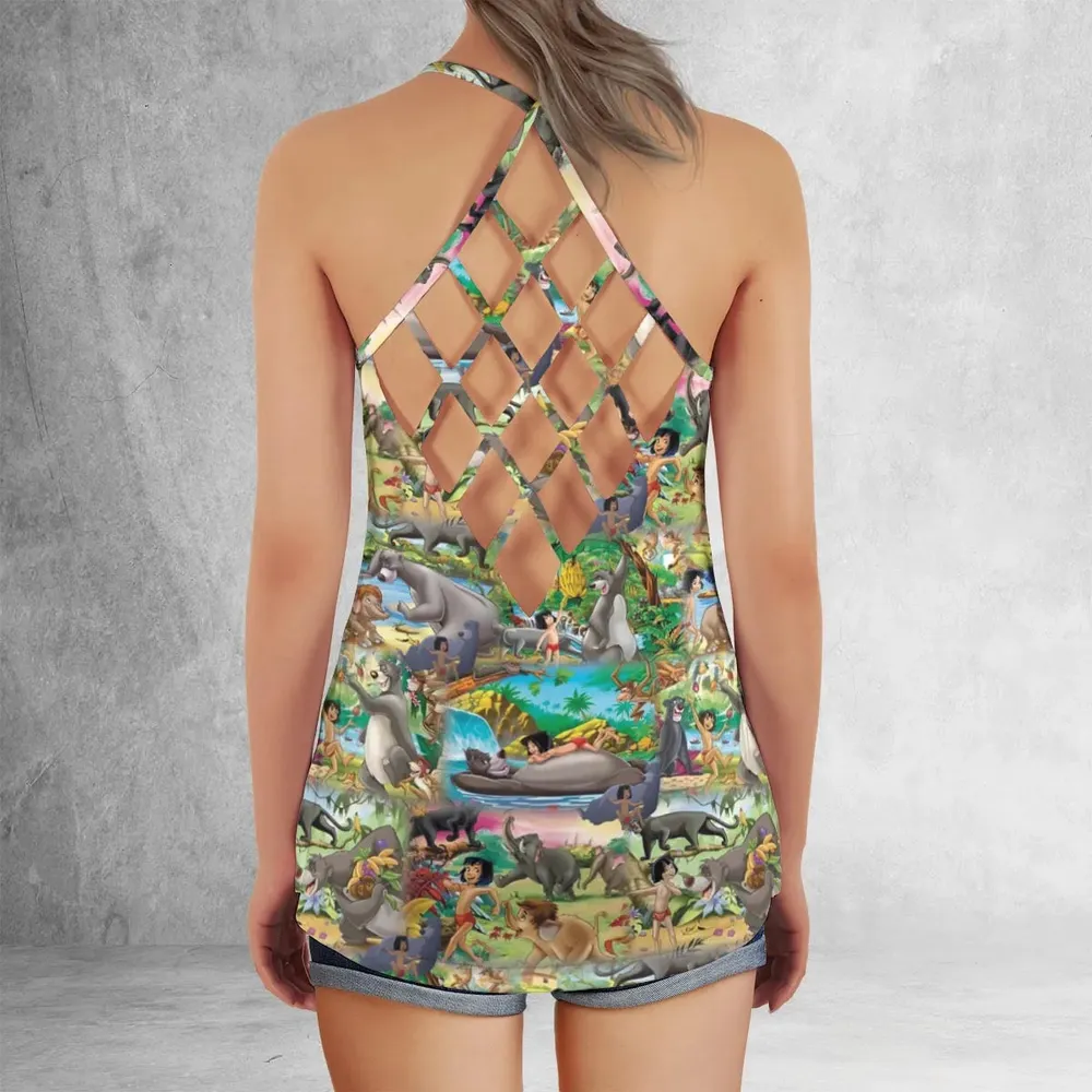 The Jungle Book Rudyard Kipling Seamless Criss Cross Tank Top - 3