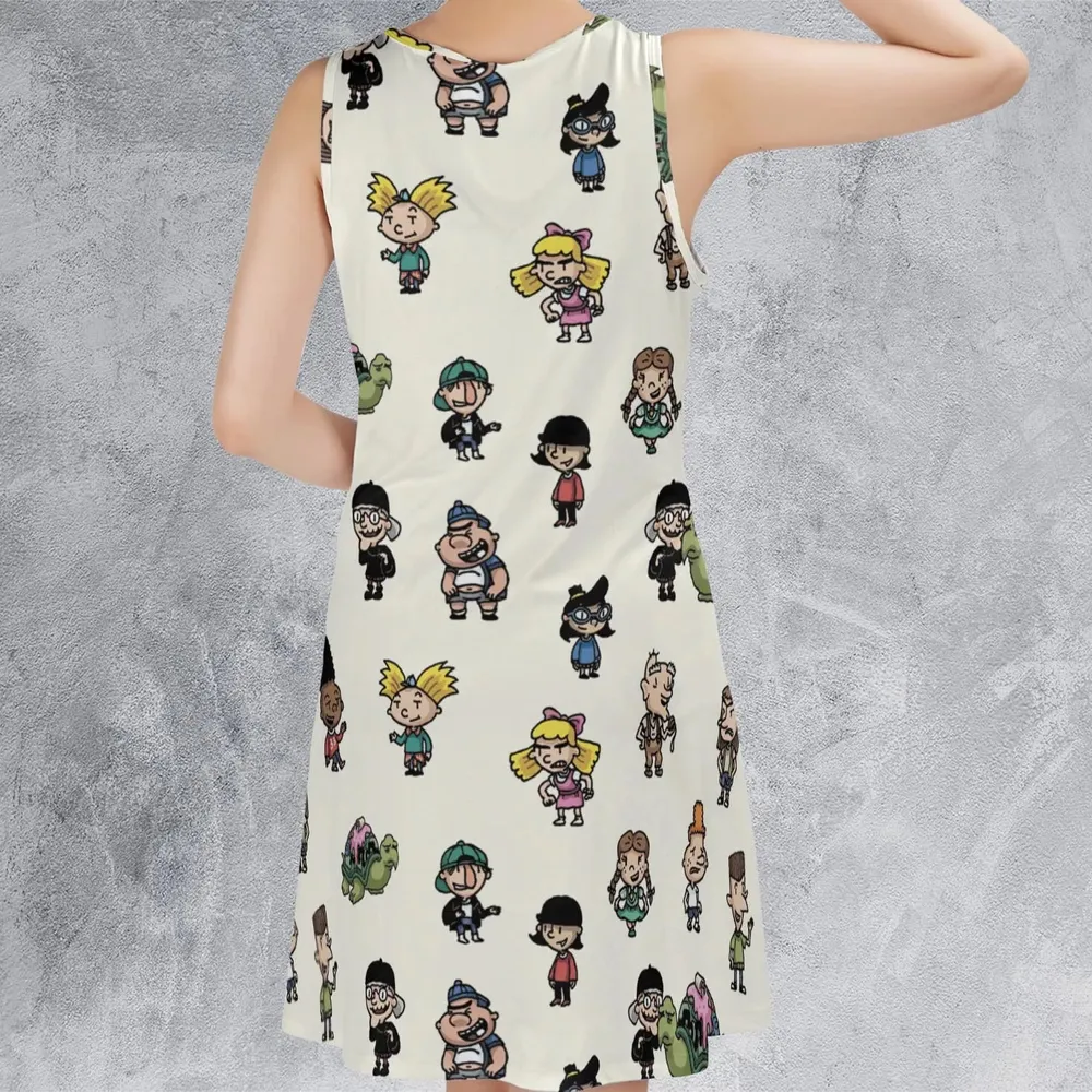 Hey Arnold Characters Sleeveless Dress - 3