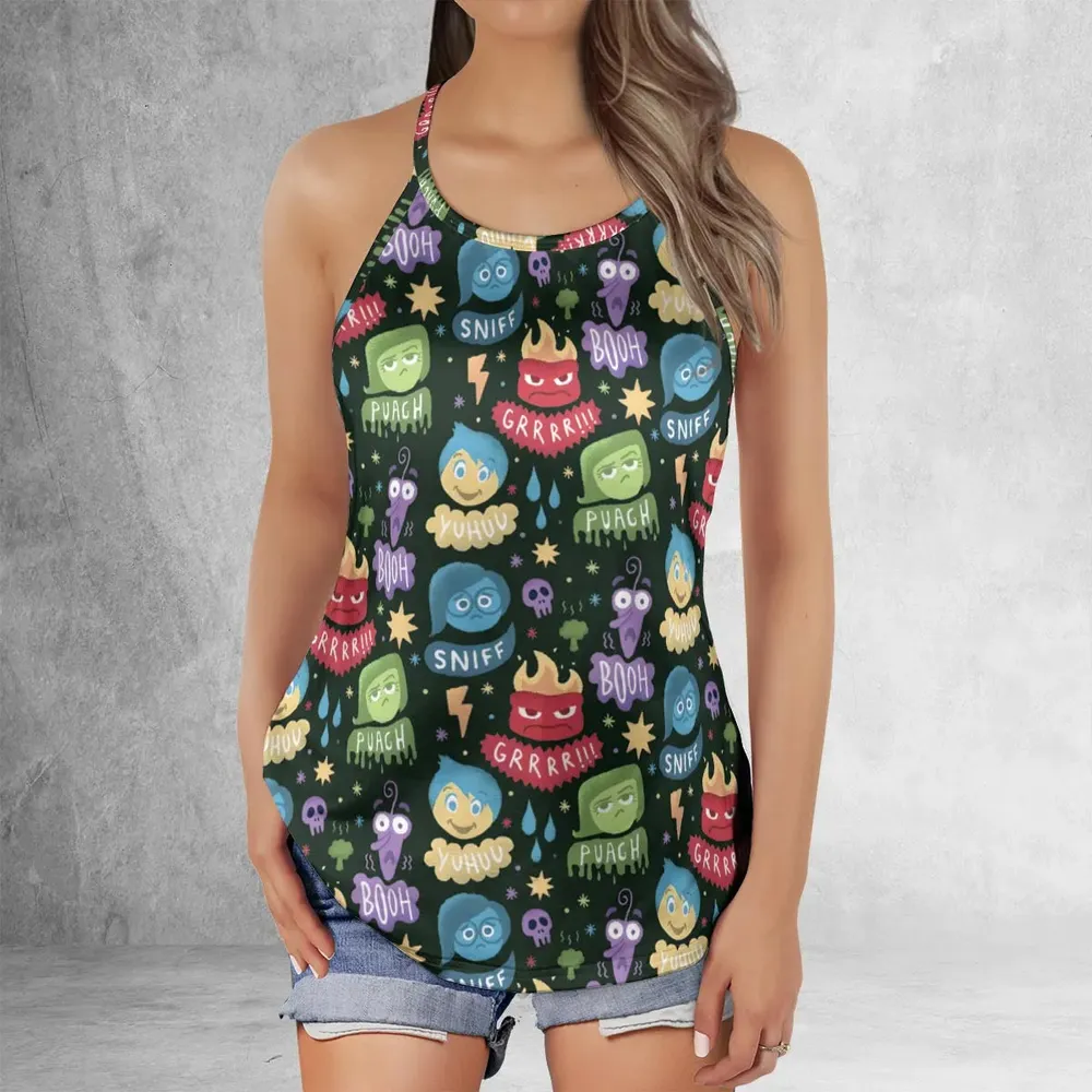 Colourful Mind Inside Out Criss Cross Tank Top - 2
