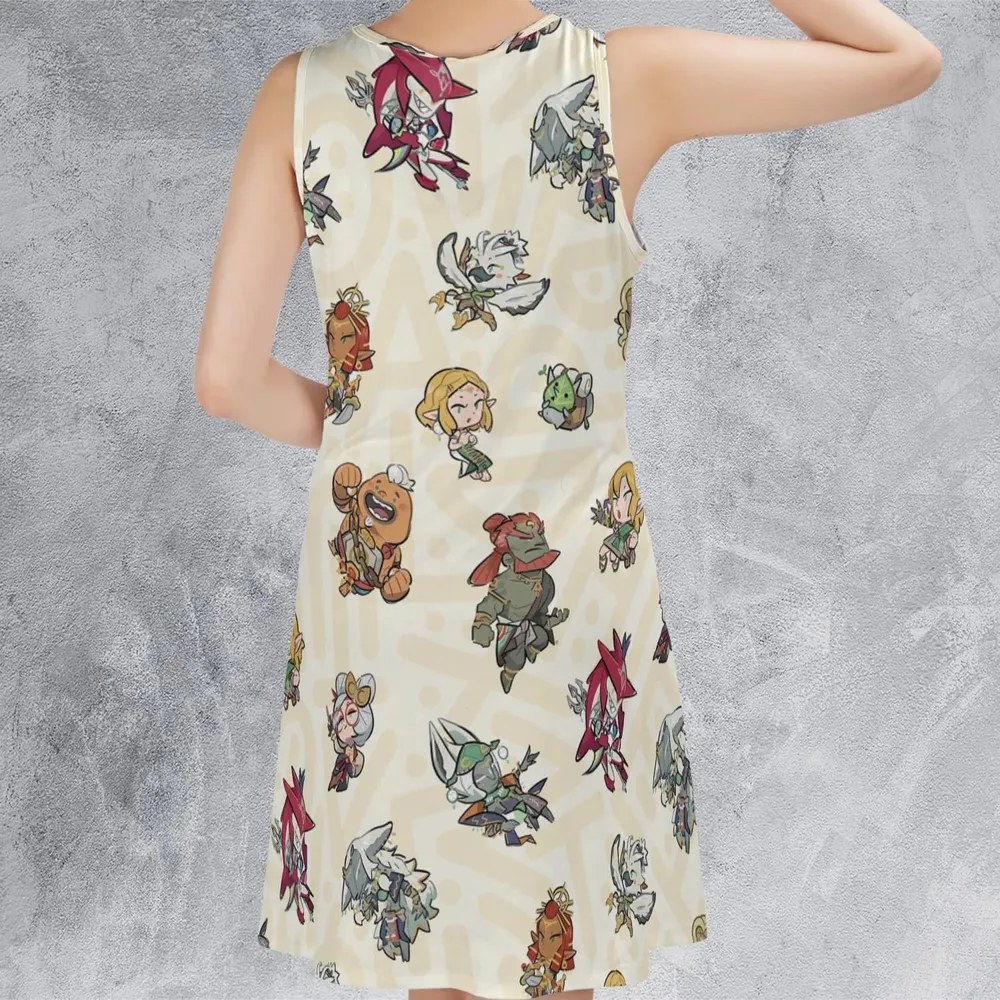 Link Look The Legend of Zelda Sleeveless Dress - 3