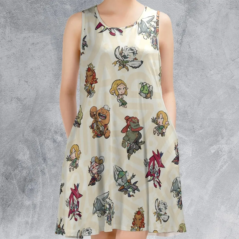 Link Look The Legend of Zelda Sleeveless Dress - 2
