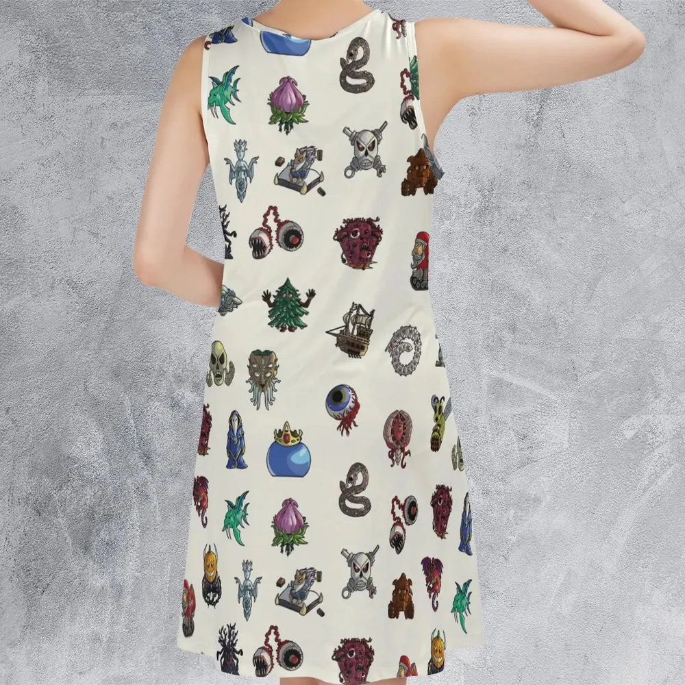 Terrarias All Bosses Terraria Sleeveless Dress - 3