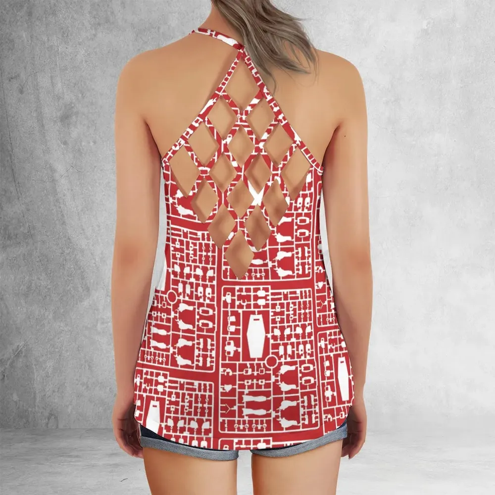 Gundam Runner Criss Cross Tank Top - 3