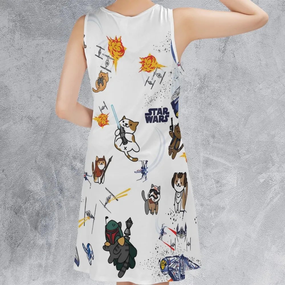 Star Wars Cats Sleeveless Dress - 3