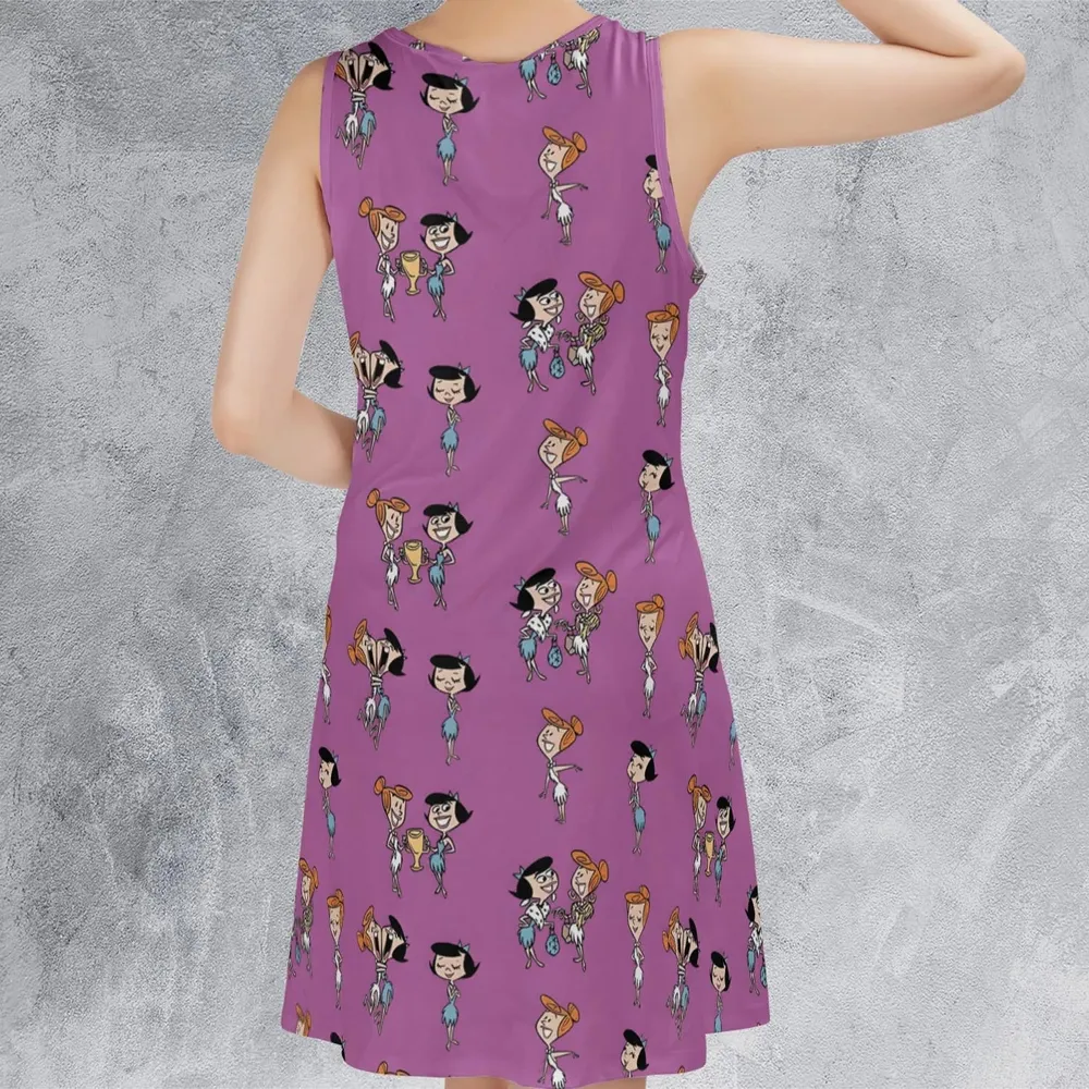 Wilma and Betty The Flintstones Sleeveless Dress - 3