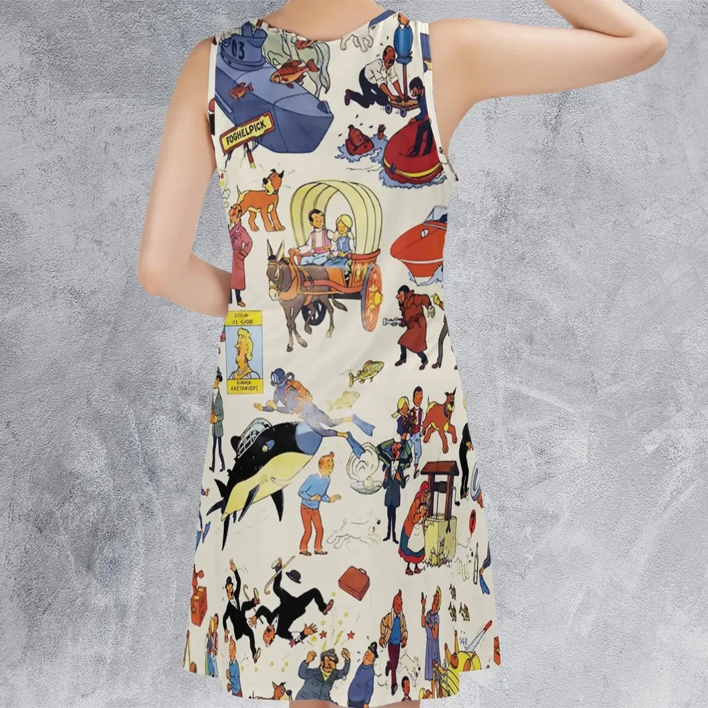Tintin Adventure Kuifje Sleeveless Dress - 3