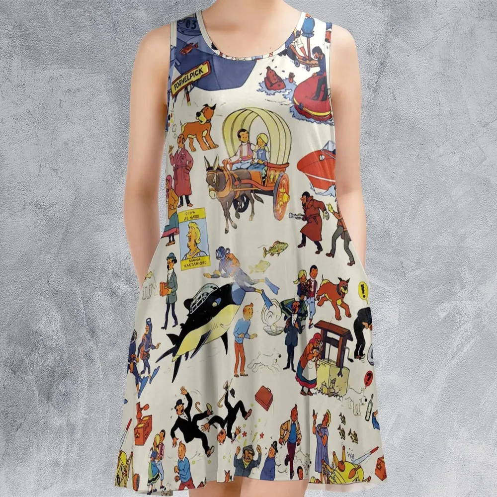 Tintin Adventure Kuifje Sleeveless Dress - 2
