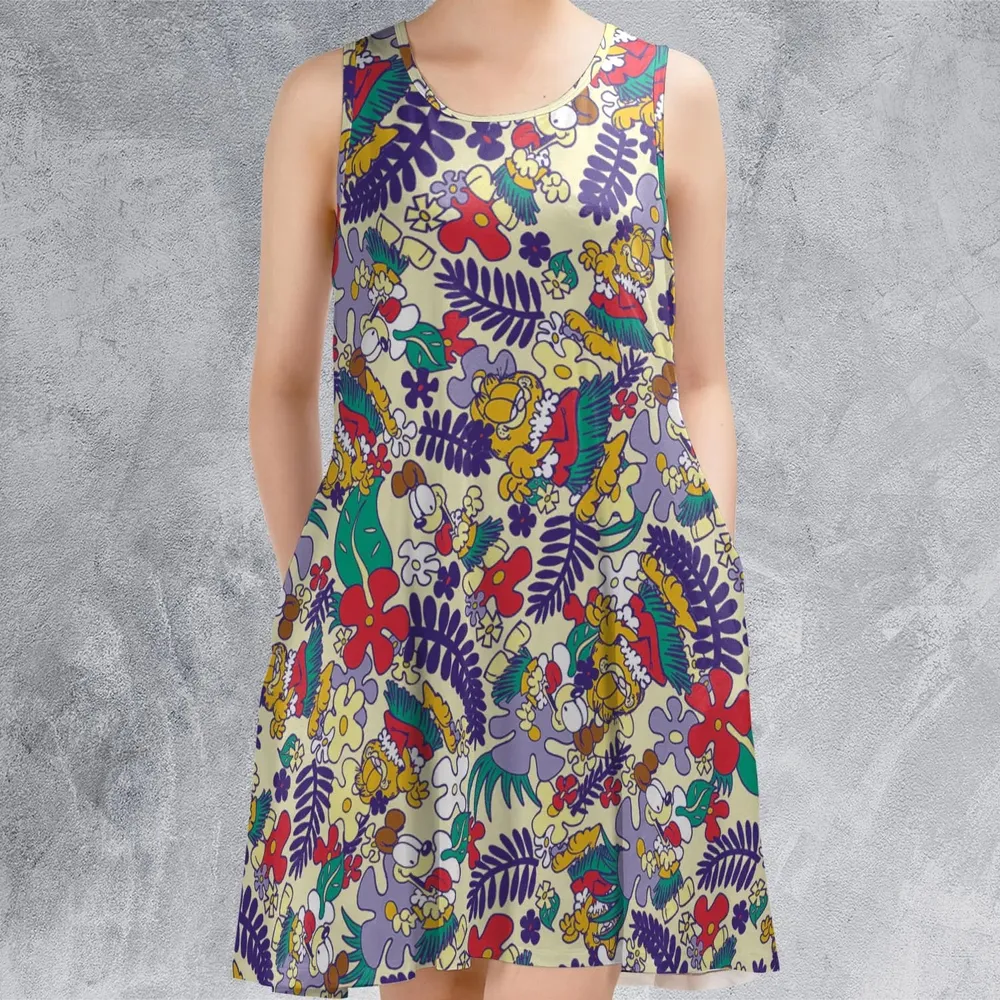 Aloha Garfield And Odie Sleeveless Dress - 2